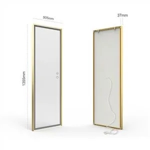 Aluminium innrammet LED-speil i full lengde